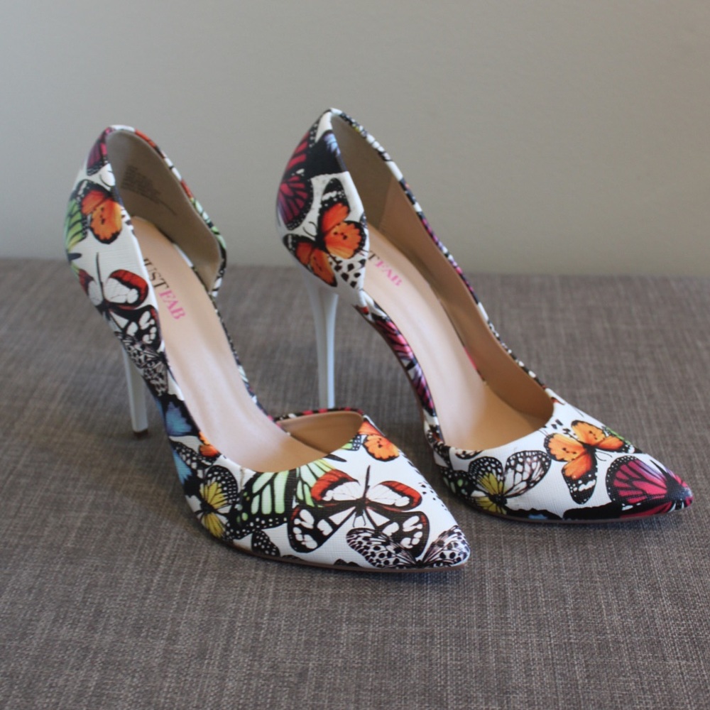 JustFab Butterfly Stilettos